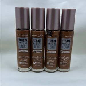 4x 125 Coconut - Maybelline Dream Radiant Liquid Foundation 30ml Collagen